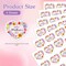 72PCS Happy Mother’s Day Stickers – 1.5” Heart Floral Watercolor Labels, Waterproof & Easy Peel for Cards, Gift Bags, Bouquets, Baking & Party Favors